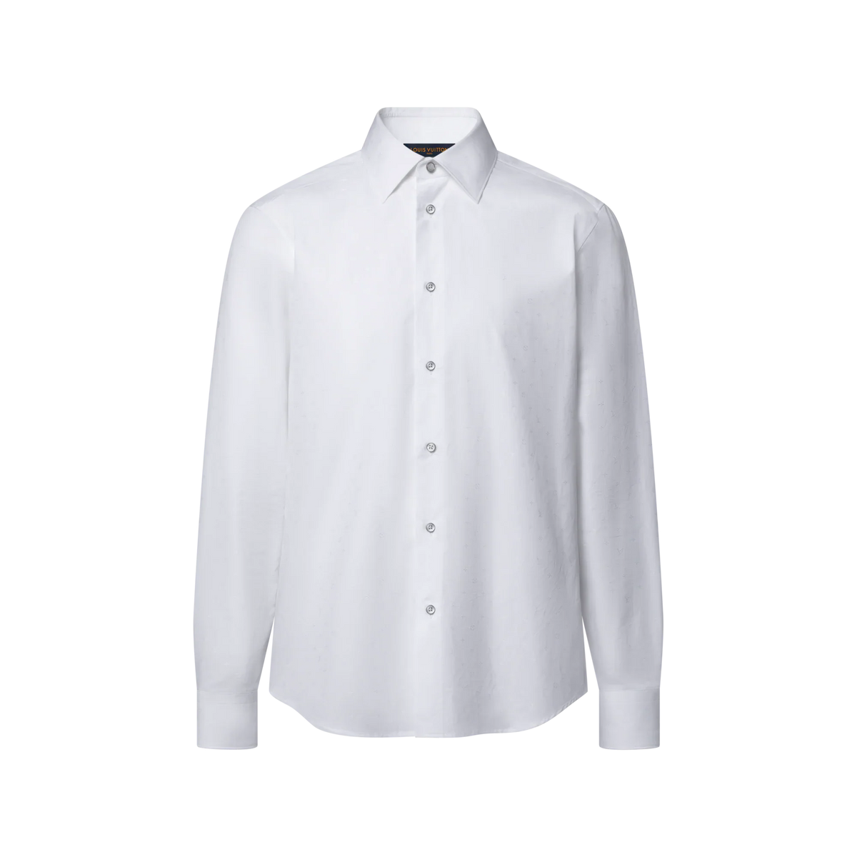 Men's Mini Monogram Long-Sleeved Cotton Poplin Shirt