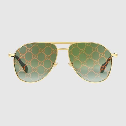 Men's Aviator Frame Sunglasses