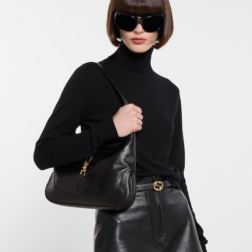 Women's Thin Interlocking G Buckle Leather Belt