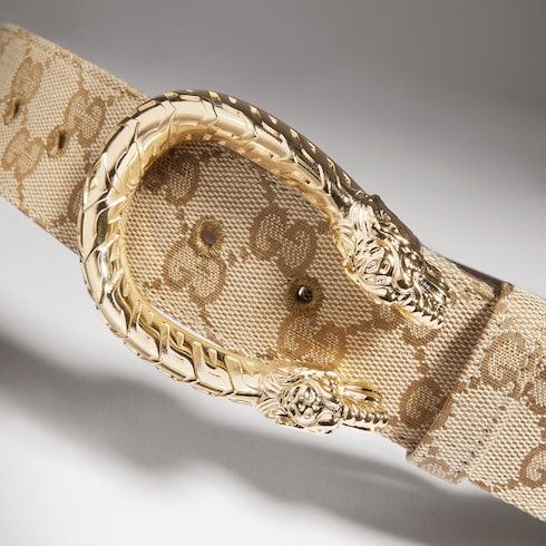 Women's Wide Tiger Head Buckle Belt