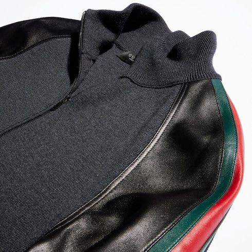 Men's Fine Rib Wool Zip Jacket