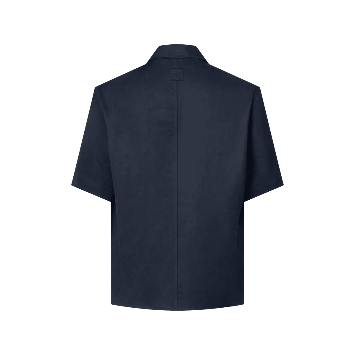 Men's Double-Breasted Short-Sleeved Linen Shirt