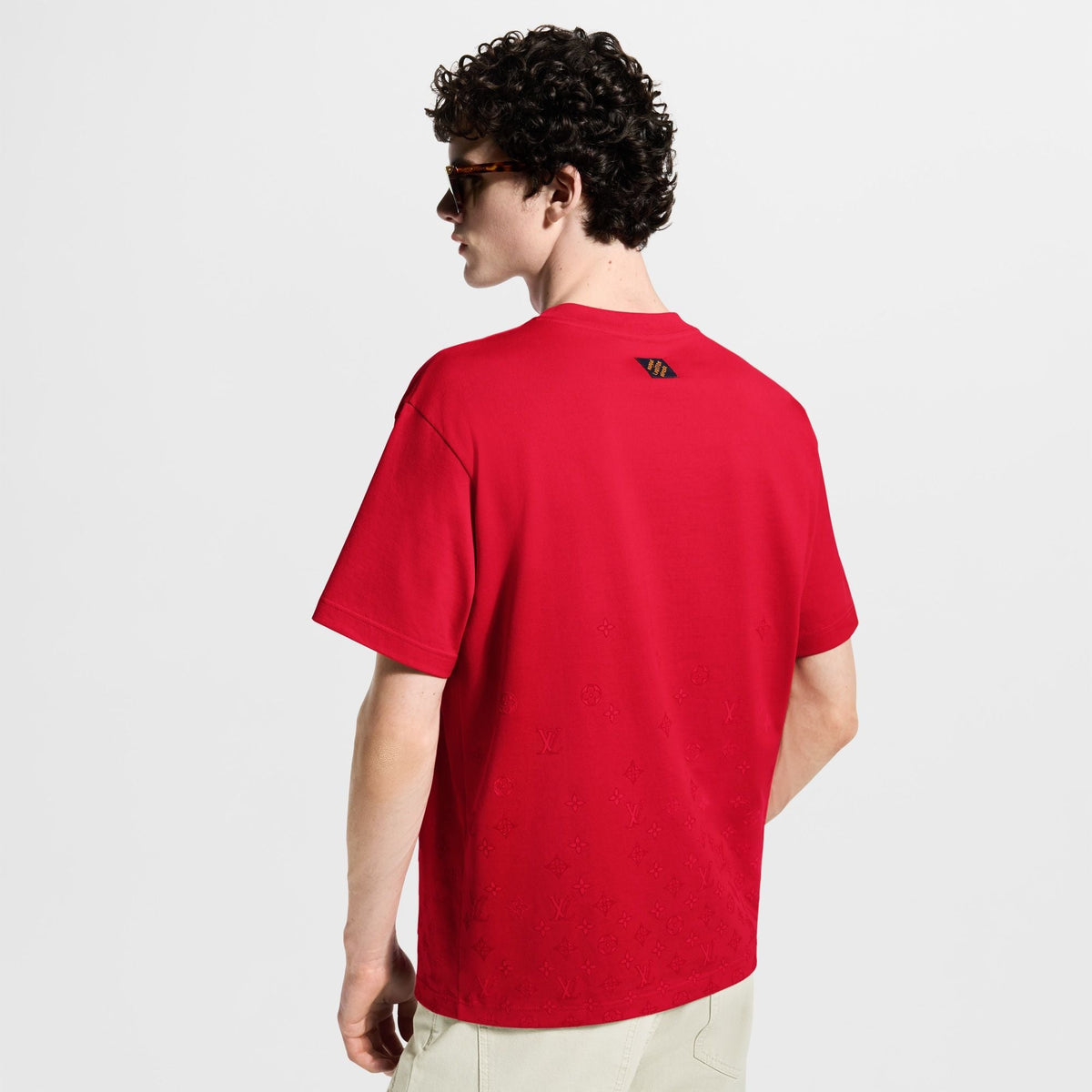 Men's Gradient Signature Flock Print T-Shirt