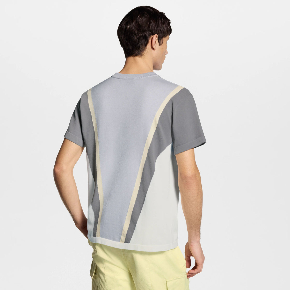 Men's Graphic Cotton Jacquard Short-Sleeved Crewneck