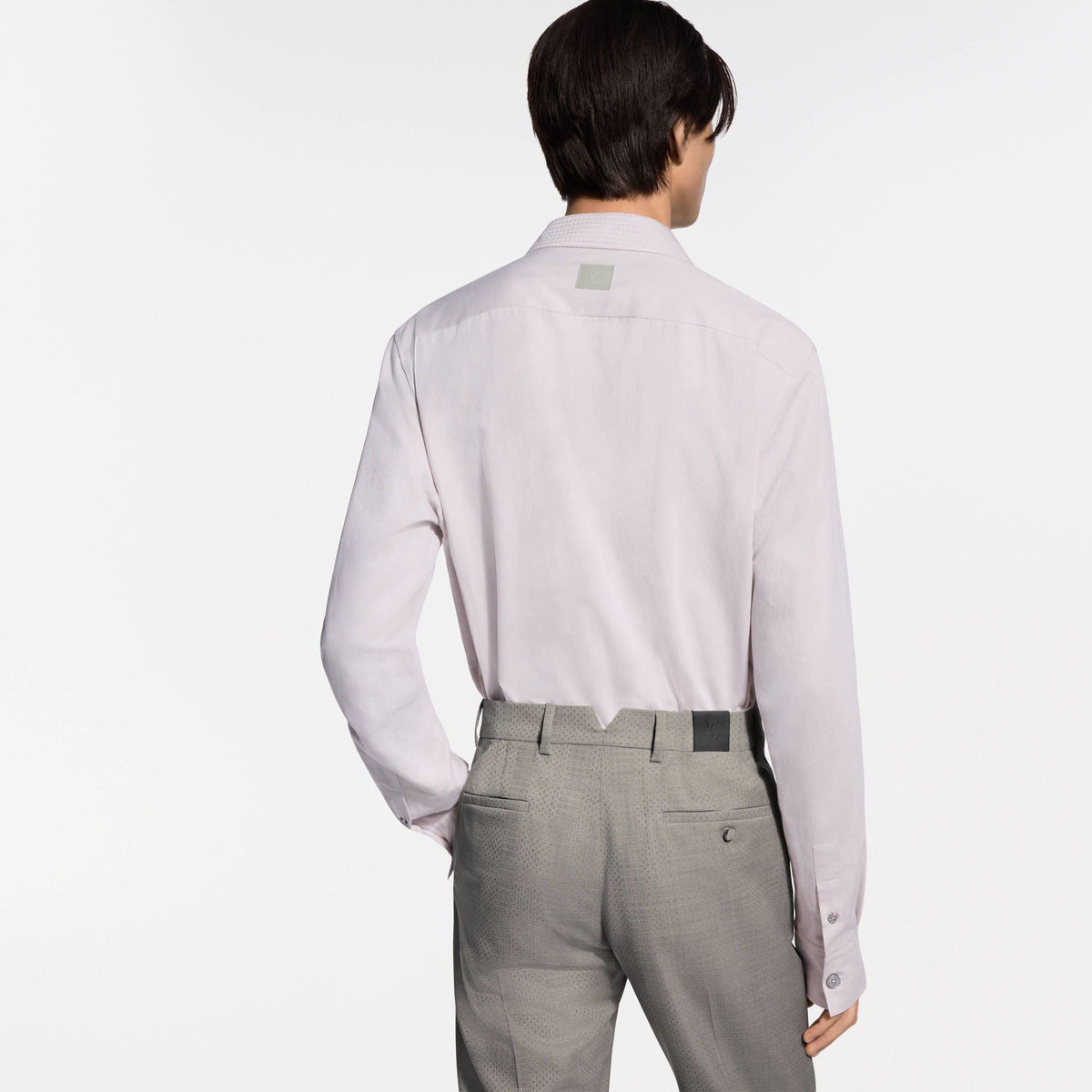 Men's Long-Sleeved Open Collar Cotton Shirt