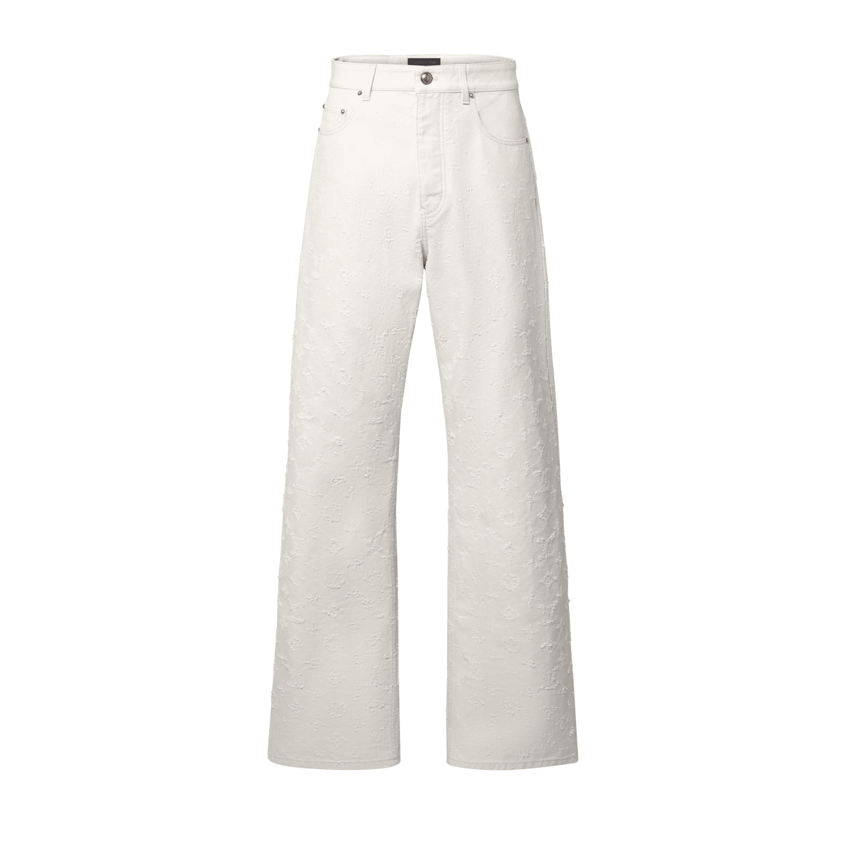 Men's Monogram Needle-Punched Denim Skate Pants