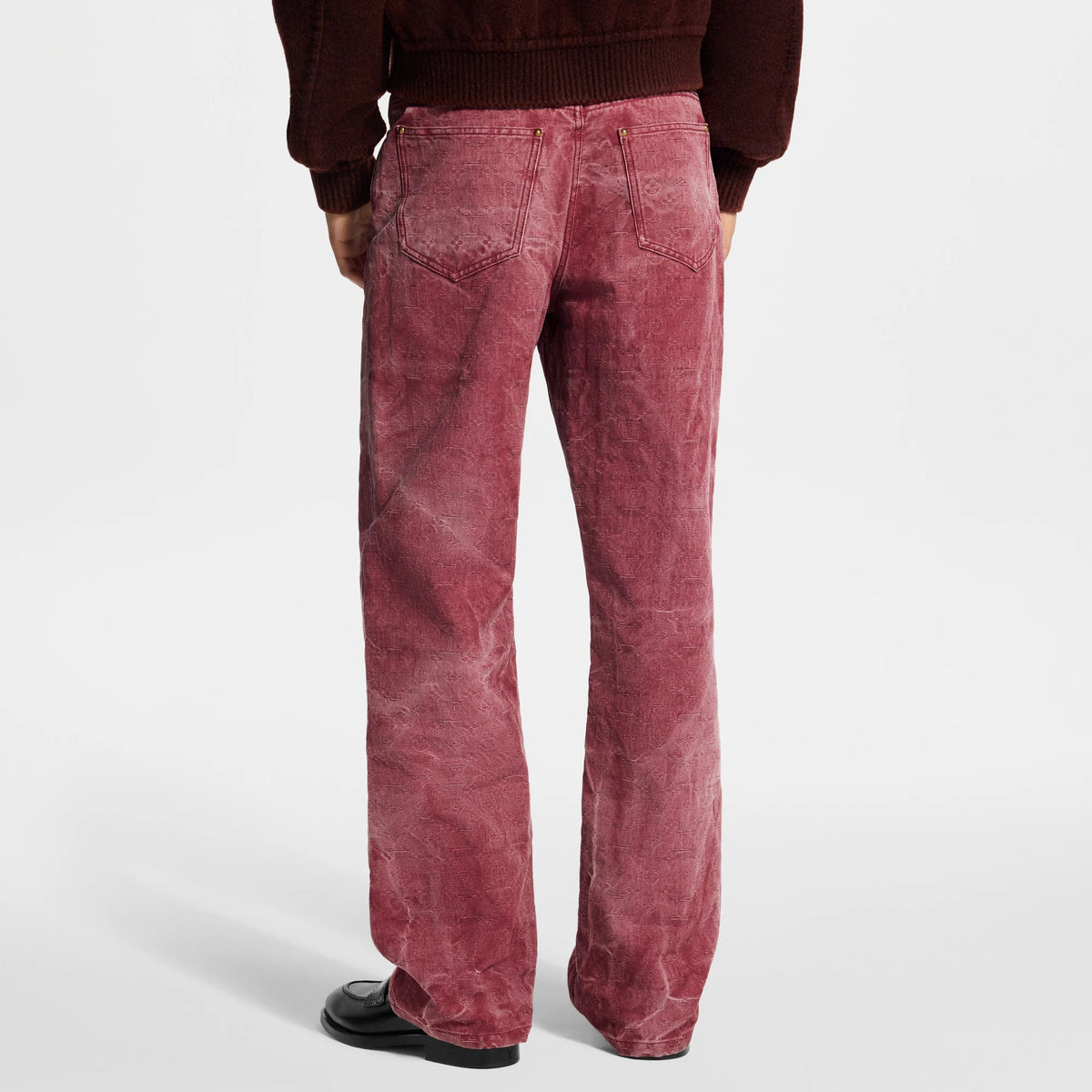 Men's Monogram Jacquard Denim Skate Pants