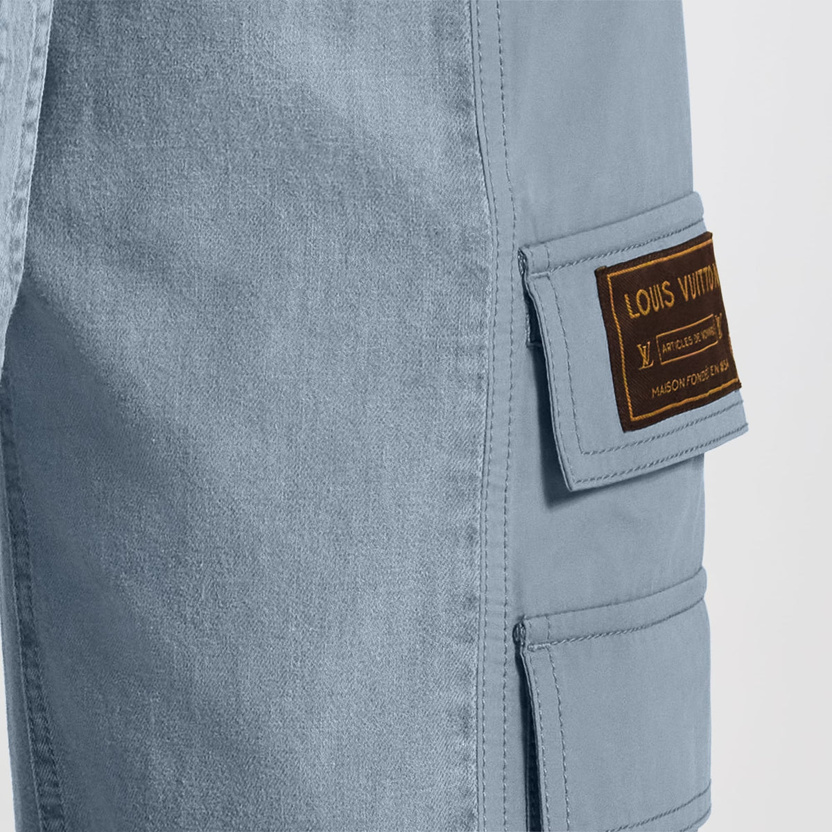 Women's Utility Pocket Washed Denim Jeans
