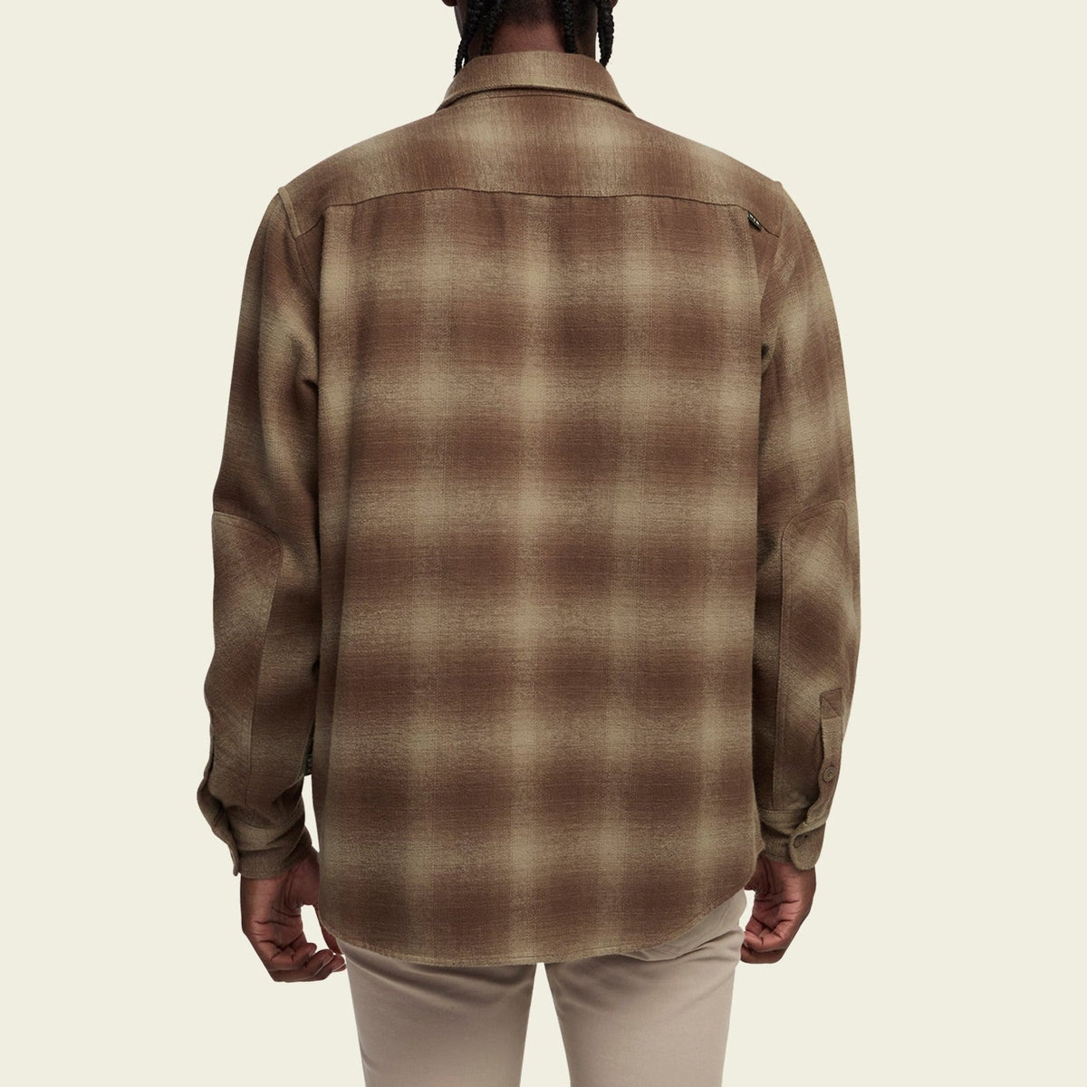 Emmett Plaid brushed flannel, fabric close-up — Western Flannels