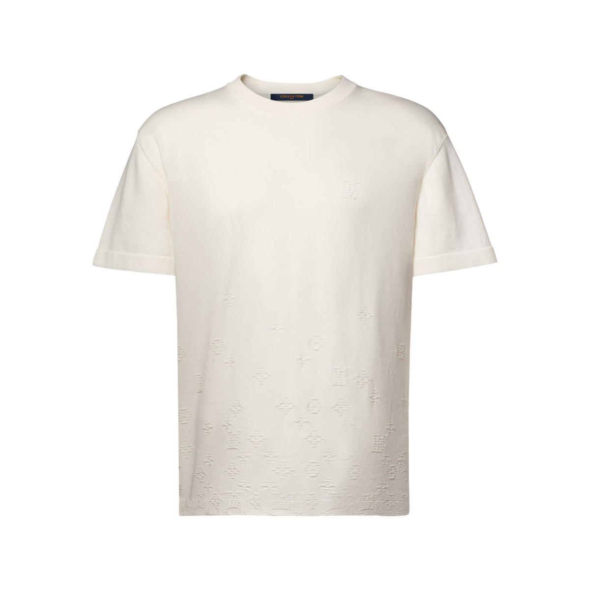 Men's Gradient Jacquard Short-Sleeved Crewneck