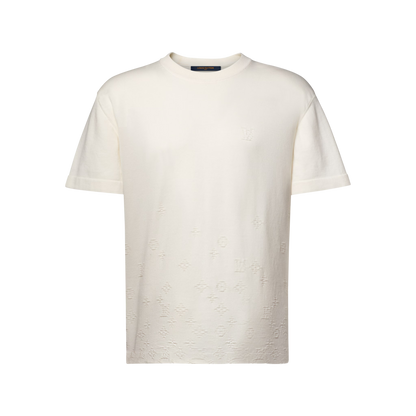 Men's Gradient Jacquard Short-Sleeved Crewneck