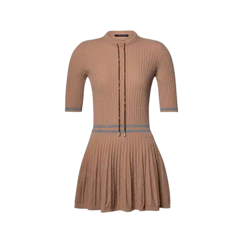 Women's Varsity Stripe Cable Knit Dress
