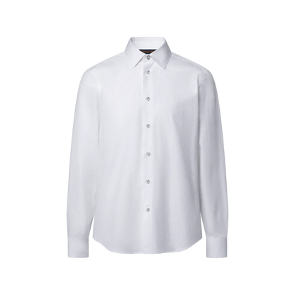 Men's Mini Monogram Cotton Poplin Shirt