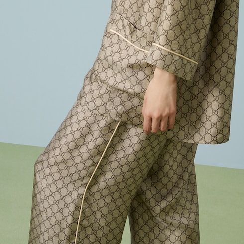 Women's Supreme Print Silk Pants