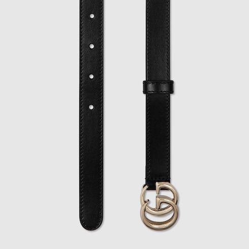 Women's Thin Double G Buckle Belt