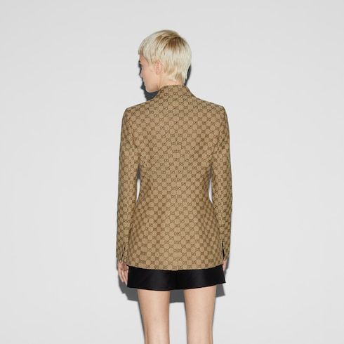 Women's Double-Breasted Canvas Jacket