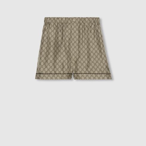 Women's Printed Silk Shorts