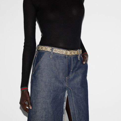Women's Monogram Oval Buckle Belt
