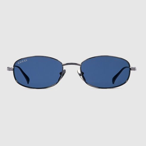 Men's Oval Frame Sunglasses