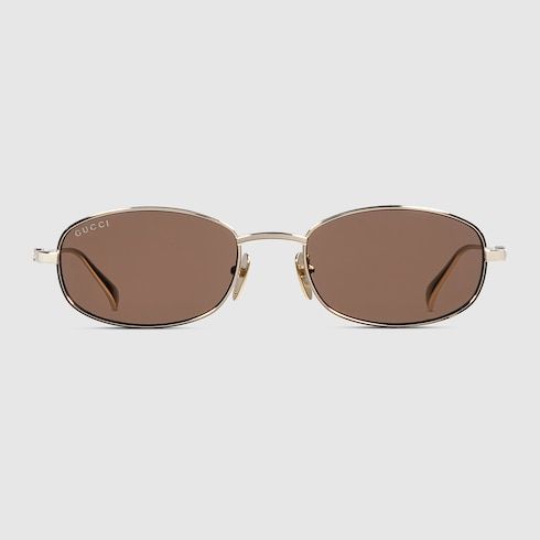 Men's Oval Frame Sunglasses