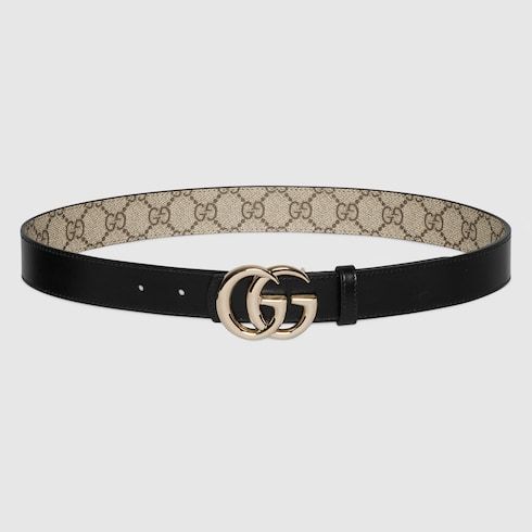 Women's Reversible Double G Buckle Canvas Belt