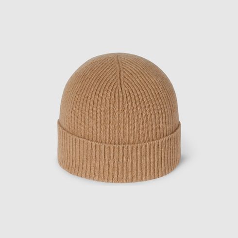 Women's Cashmere Hat with Patch