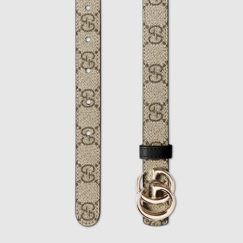 Women's Reversible Double G Buckle Canvas Belt