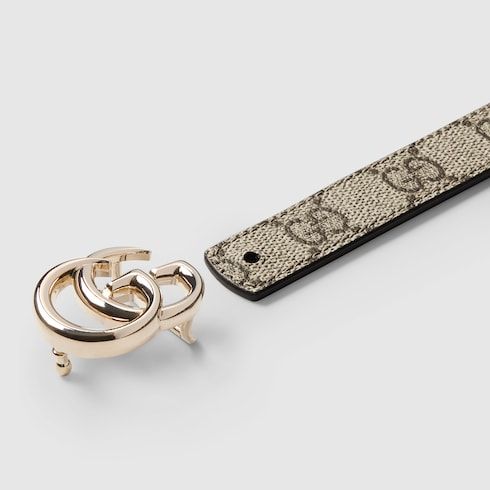 Women's Reversible Double G Buckle Canvas Belt