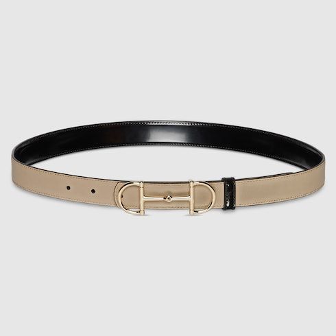 Women's Thin Reversible Leather Belt