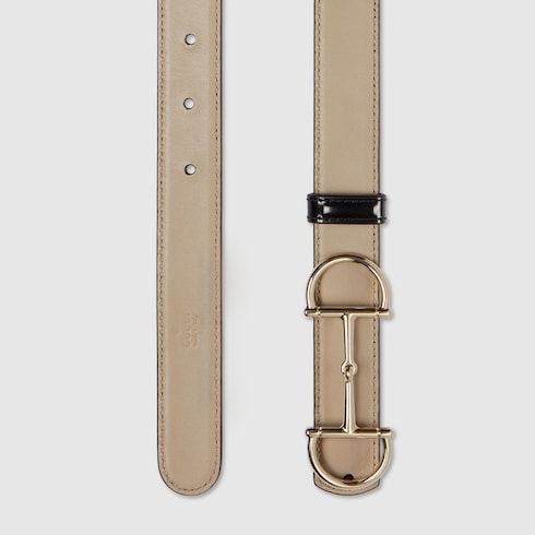 Women's Thin Reversible Leather Belt