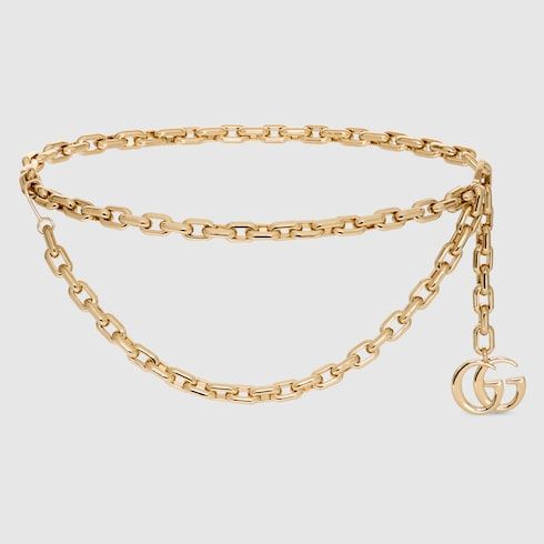 Women's Double Chain Belt with Charm
