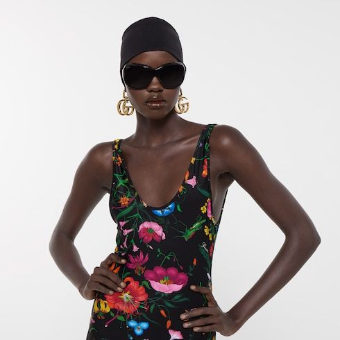 Women's Printed Sparkling Jersey Swimsuit