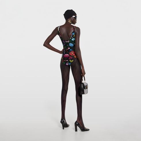 Women's Printed Sparkling Jersey Swimsuit