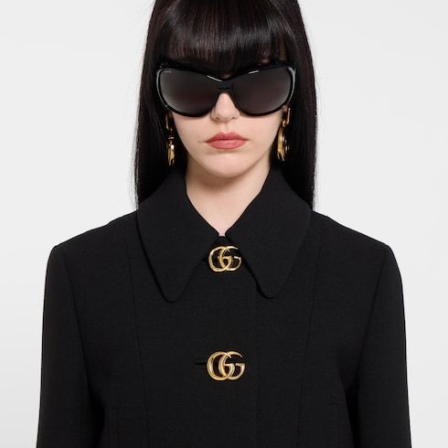 Women's Crêpe Wool Button Jacket