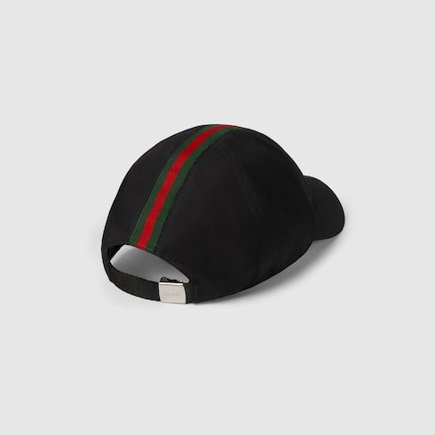 Men's Web Stripe Cotton Blend Baseball Cap