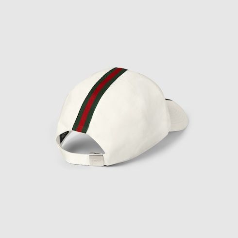 Men's Web Stripe Cotton Blend Baseball Cap