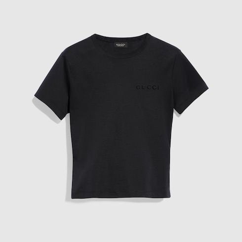 Women's Embroidered Cotton Jersey T-Shirt