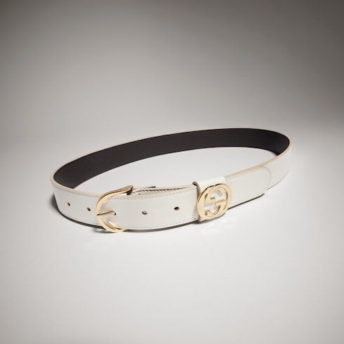 Women's Round Buckle Leather Belt