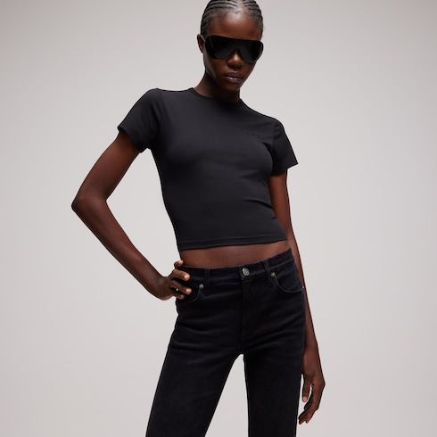 Women's Embroidered Cotton Jersey T-Shirt