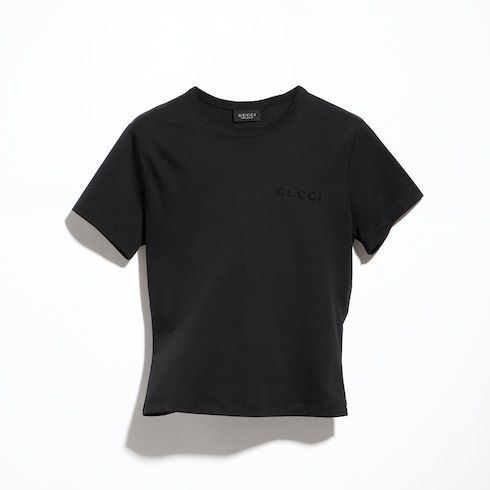 Women's Embroidered Cotton Jersey T-Shirt