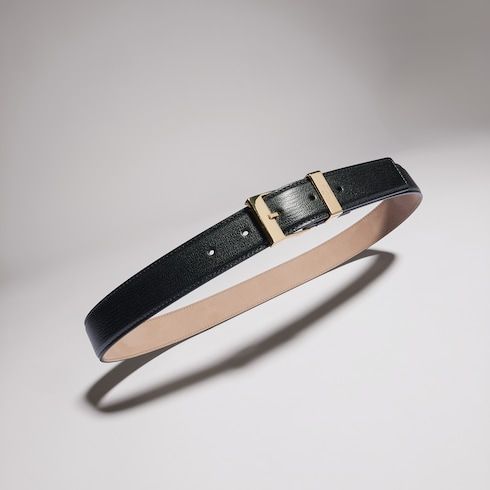 Women's Squared Buckle Leather Belt