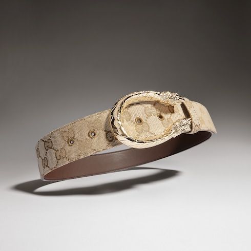 Women's Wide Tiger Head Buckle Belt
