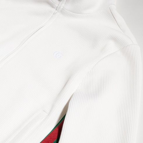 Women's Rib Cotton Jersey Zip Sweatshirt