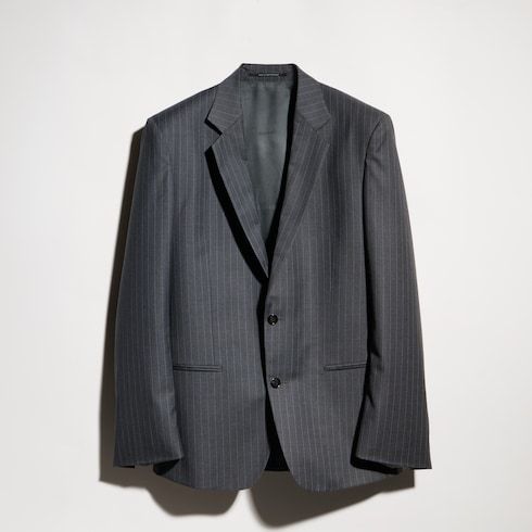 Women's Pinstripe Wool Jacket