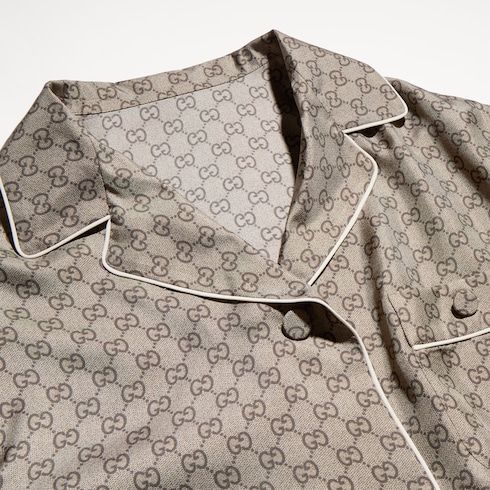 Women's Printed Silk Twill Shirt