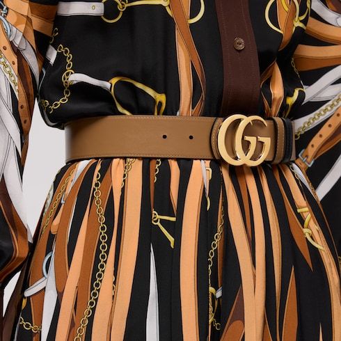 Women's Reversible Double G Buckle Belt
