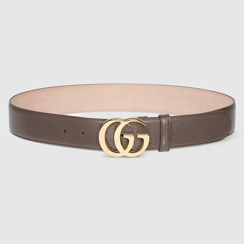 Women's Double G Buckle Leather Belt