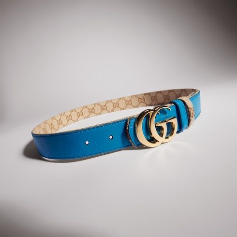 Women's Reversible Double G Buckle Canvas Belt