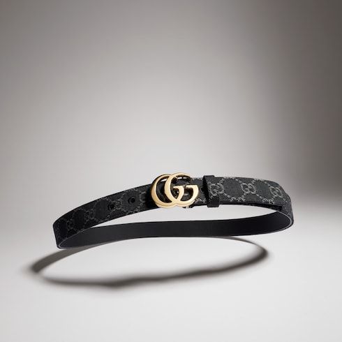 Women's Double G Buckle Denim Belt