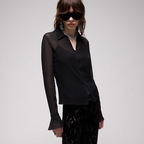 Women's Light Silk Georgette Shirt